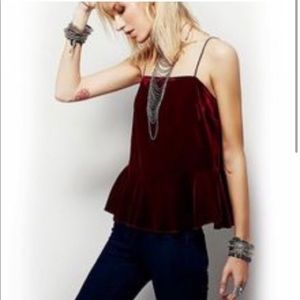 Free People Easy Swing Peplum Cami - size M